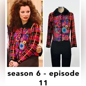Michael Simon S M Embroidered sweater Fran Drescher The Nanny